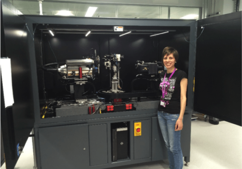 Within the enclosure of the Xradia Versa 520 with DCT. Credit: UoM.