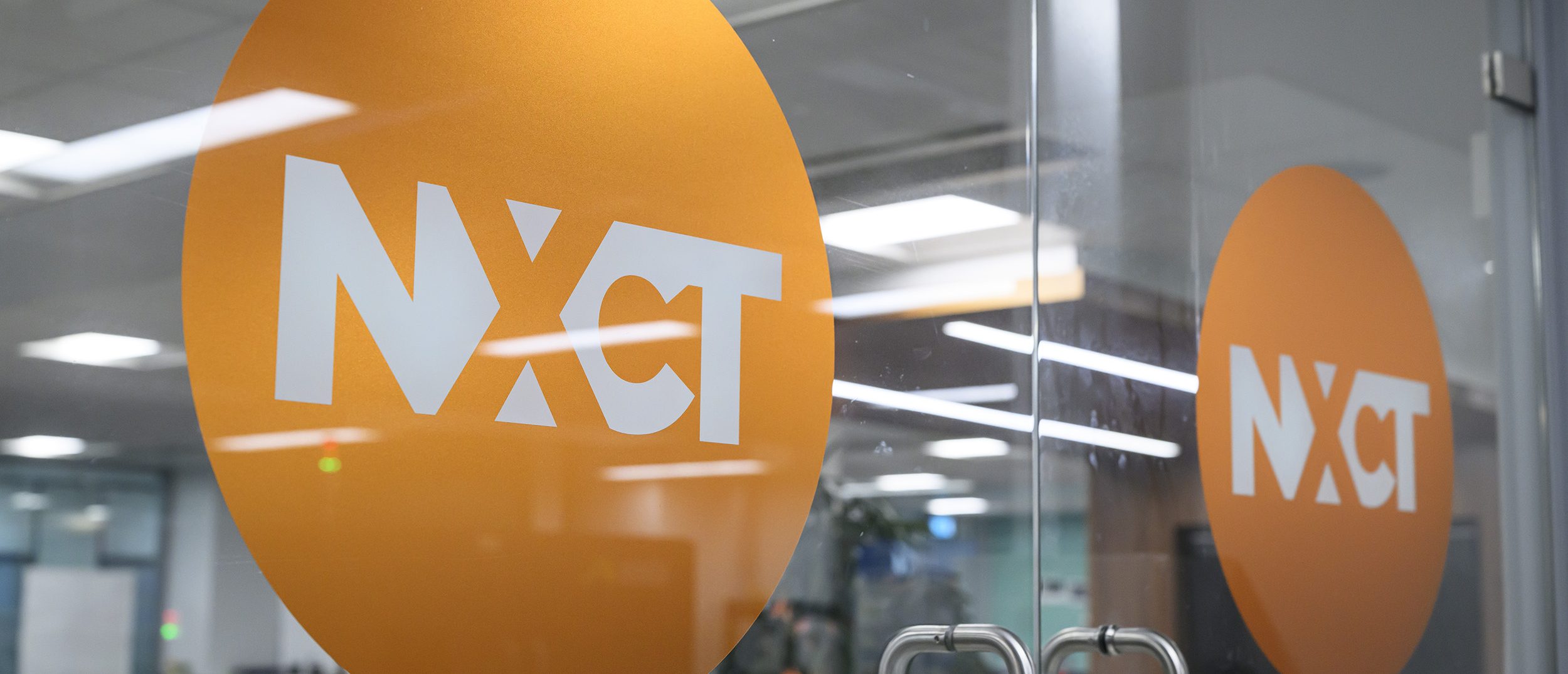 the NXCT Manchester lab doors